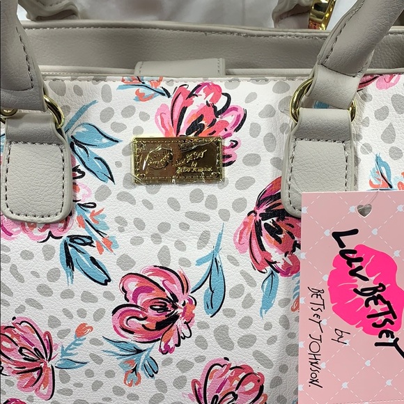 NWT. Betsey Johnson floral satchel crossbody. - Picture 5 of 8